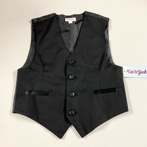 Cat & Jack Classic Black Button Vest